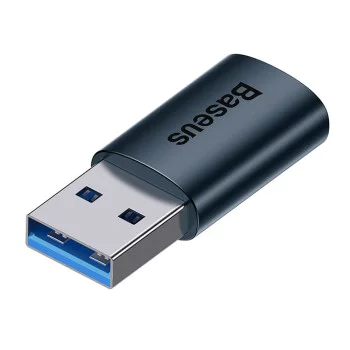 USB 3.1 мъжки към женски адаптер тип C - серия Baseus Ingenuity (ZJJJQ000103) - син