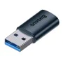 USB 3.1 мъжки към женски адаптер тип C - серия Baseus Ingenuity (ZJJJQ000103) - син