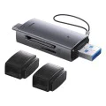 USB четец на карти, Type-C 3.0 към MicroSD, SD - Baseus Lite Series (WKQQX060113) - сив