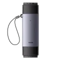 USB четец на карти, Type-C 3.0 към MicroSD, SD - Baseus Lite Series (WKQQX060113) - сив