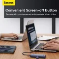 Хъб тип-C към HDMI, 4 x USB, 4K@30Hz - Baseus UltraJoy (B00052809813-00) - Космическо сиво