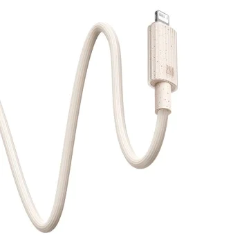 USB към Lightning кабел, 480Mbps, 2.4A, 2m - Baseus Habitat Series (P10360200631-01) - Natural Green