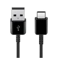 Кабел за данни USB към Type-C, 2A, 480Mbps, 1.5m ( комплект 2) - Samsung (EP-DG930MBEGWWW) - Черен