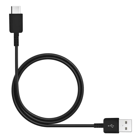 Кабел за данни USB към Type-C, 2A, 480Mbps, 1.5m ( комплект 2) - Samsung (EP-DG930MBEGWWW) - Черен