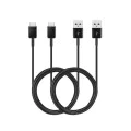 Кабел за данни USB към Type-C, 2A, 480Mbps, 1.5m ( комплект 2) - Samsung (EP-DG930MBEGWWW) - Черен