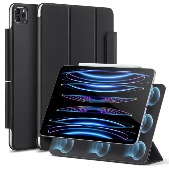 Калъф за iPad Pro 11 (2018 / 2020 / 2021 / 2022) - ESR Rebound Magnetic - Здрав черен