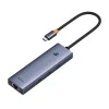 Hub Type-C към 3 x USB 3.0, RJ45 - Baseus UltraJoy Series (B0005280A813-00) - Space Gray