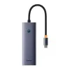 Hub Type-C към 3 x USB 3.0, RJ45 - Baseus UltraJoy Series (B0005280A813-00) - Space Gray