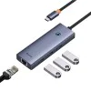 Hub Type-C към 3 x USB 3.0, RJ45 - Baseus UltraJoy Series (B0005280A813-00) - Space Gray