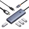 Хъб Type-C към HDMI, 4xUSB, Type-C, 4K@60Hz - Baseus UltraJoy (B00052807813-01) - Space Gray