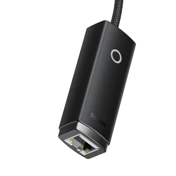 Адаптер за LAN порт USB към RJ45, 100 Mbps - серия Baseus Lite (WKQXX000001) - черен