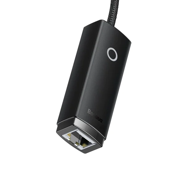Адаптер за LAN порт USB към RJ45, 100 Mbps - серия Baseus Lite (WKQXX000001) - черен
