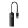 Адаптер за LAN порт USB към RJ45, 100 Mbps - серия Baseus Lite (WKQXX000001) - черен