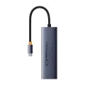 Хъб Type-C към HDMI, 2x USB, Type-C, RJ45, SD, TF - Baseus UltraJoy (B00052805813-00) - Space Gray