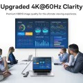 Хъб Type-C към HDMI 4K, VGA, 4xUSB, Type-C, RJ45, SD, TF, Jack 3.5mm - Baseus Metal Gleam (B00030709811-00) - Space Gray