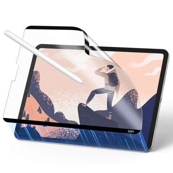 Протектор за iPad Air 13 (2024) - ESR, магнитен на усещане за хартия - прозрачен