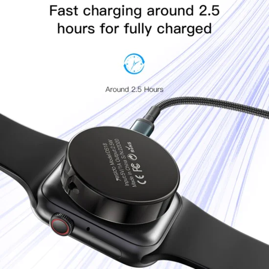 Безжично зарядно устройство за iWatch, 2,5 W - Yesido (DS18) - черно