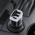 Двойно USB зарядно, Type-C, 49W - Yesido (Y47) - Черно