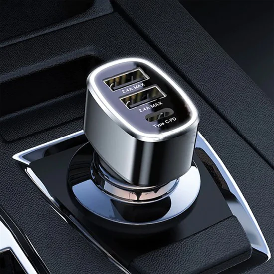 Двойно USB зарядно, Type-C, 49W - Yesido (Y47) - Черно
