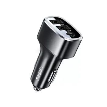Двойно USB зарядно, Type-C, 49W - Yesido (Y47) - Черно