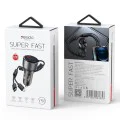USB зарядно за кола USB, Type-C, 60W - Yesido (Y58) - Сиво
