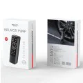 Компресор за кола – Yesido VC05 – портативен, дигитален дисплей, фенер, 50W – Черен