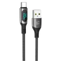 USB кабел към Type-C, 5A, 1.2 м - Hoco Extreme (S51) - Черен