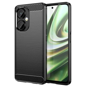 Калъф за OnePlus Nord CE 3 Lite - Carbon Silicone - Черен