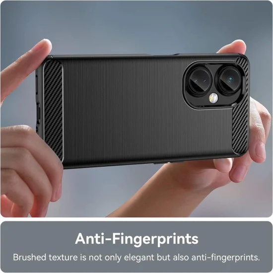 Калъф за OnePlus Nord CE 3 Lite - Carbon Silicone - Черен