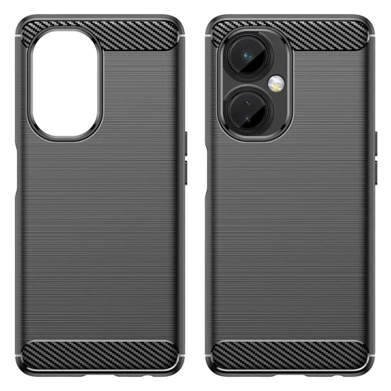 Калъф за OnePlus Nord CE 3 Lite - Carbon Silicone - Черен