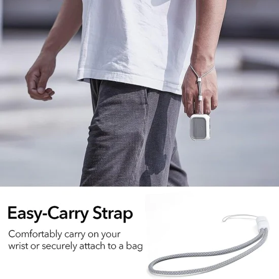 Калъф за Apple AirPods Pro 1/2 - ESR Orbit Hybrid HaloLock - Бял