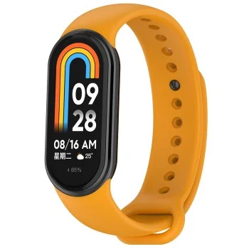 Каишка за Xiaomi Mi Band 8 / 8 NFC / 9 / 9 NFC - Каишка за часовник (W014) - Оранжев