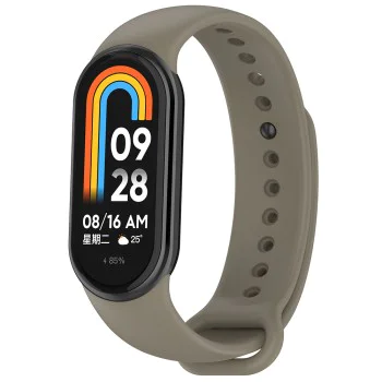 Каишка за Xiaomi Mi Band 8 / 8 NFC / 9 / 9 NFC - Каишка за часовник (W014) - Резервна сива