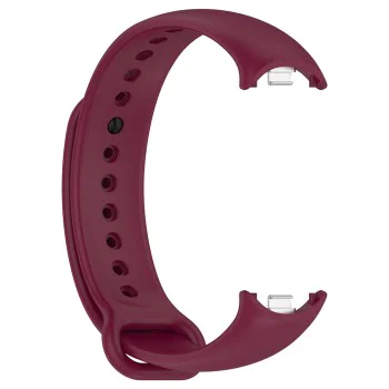 Каишка за Xiaomi Mi Band 8 / 8 NFC / 9 / 9 NFC - Каишка за часовник (W014) - винено червено