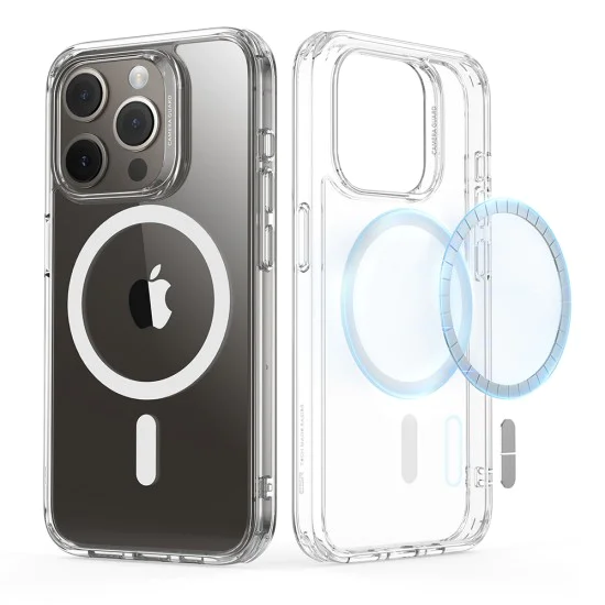 Калъф за iPhone 15 Pro Max - ESR Classic Classic Hybrid HaloLock - Clear