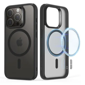 Калъф за iPhone 15 Pro - ESR Classic Hybrid HaloLock - Frosted Black