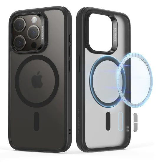 Калъф за iPhone 15 Pro - ESR Classic Hybrid HaloLock - Frosted Black