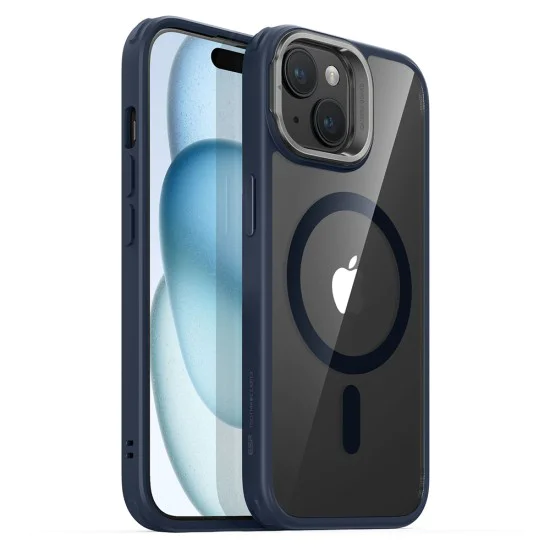 Калъф за iPhone 15 Plus - ESR Classic Hybrid Classic HaloLock HaloLock Kickstand - Clear Dark Blue