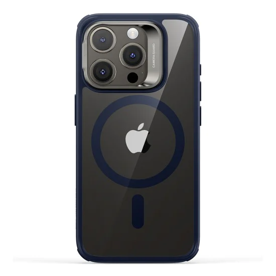 Калъф за iPhone 15 Pro - ESR Classic Hybrid Classic HaloLock HaloLock Kickstand - Clear Dark Blue