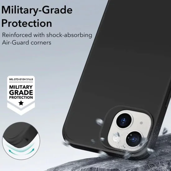 Калъф за iPhone 13 / 14 - ESR Classic Hybrid HaloLock - Черен