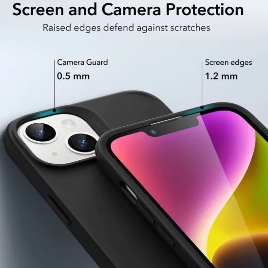Калъф за iPhone 13 / 14 - ESR Classic Hybrid HaloLock - Черен