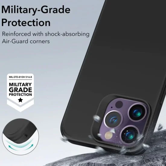 Калъф за iPhone 14 Pro Max - ESR Classic Classic Hybrid HaloLock - черен