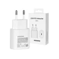 Зарядно устройство за бързо зареждане Priza, PD 25W - Samsung (EP-TA800NWEGEU) - бяло (блистерна опаковка)