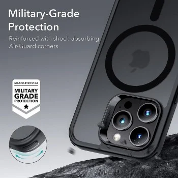 Калъф за iPhone 14 Pro - ESR Classic Hybrid HaloLock - Frosted Black