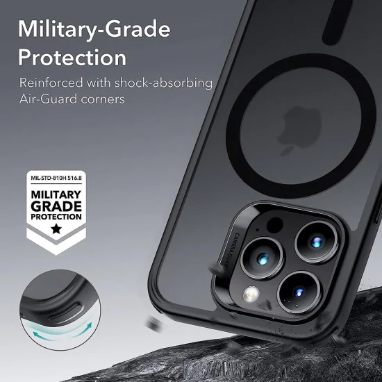 Калъф за iPhone 14 Pro - ESR Classic Hybrid HaloLock - Frosted Black