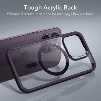 Калъф за iPhone 14 Pro - ESR Classic Classic Hybrid HaloLock - Clear Purple