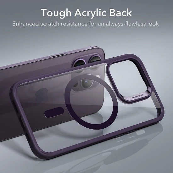 Калъф за iPhone 14 Pro - ESR Classic Classic Hybrid HaloLock - Clear Purple