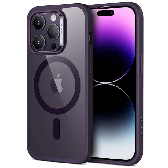 Калъф за iPhone 14 Pro - ESR Classic Classic Hybrid HaloLock - Clear Purple