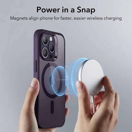 Калъф за iPhone 14 Pro - ESR Classic Classic Hybrid HaloLock - Clear Purple