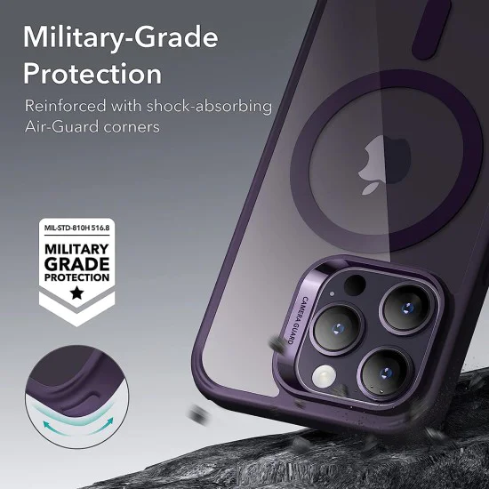 Калъф за iPhone 14 Pro - ESR Classic Classic Hybrid HaloLock - Clear Purple